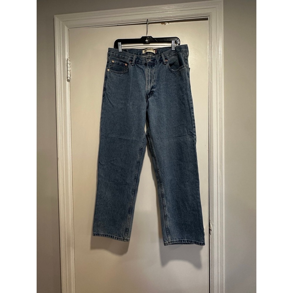 Levi's 550 Mens Blue Jeans Relaxed Fit Medium Wash Men's 36x30 Cotton 2011.
